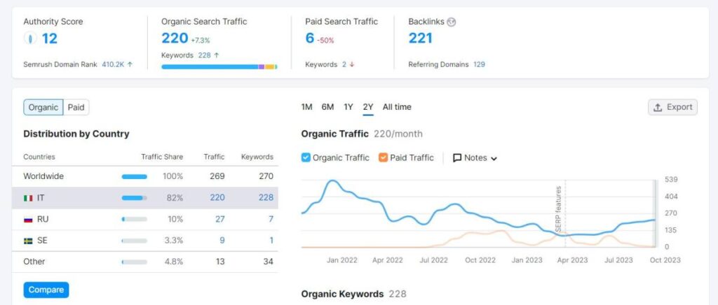 SEO audit sito